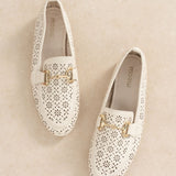 Mocassin Lace Blanc