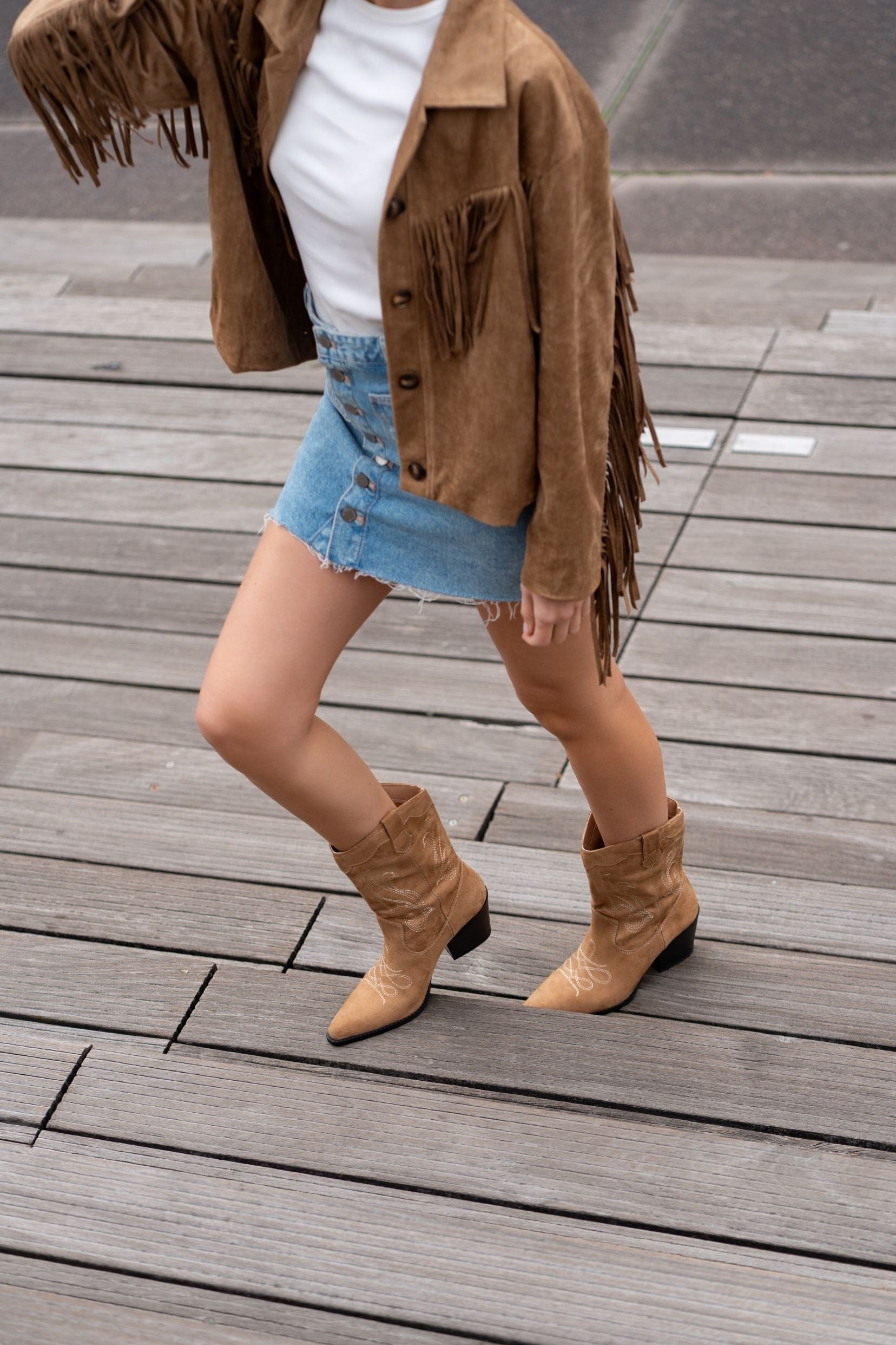 Bottes Weston Camel