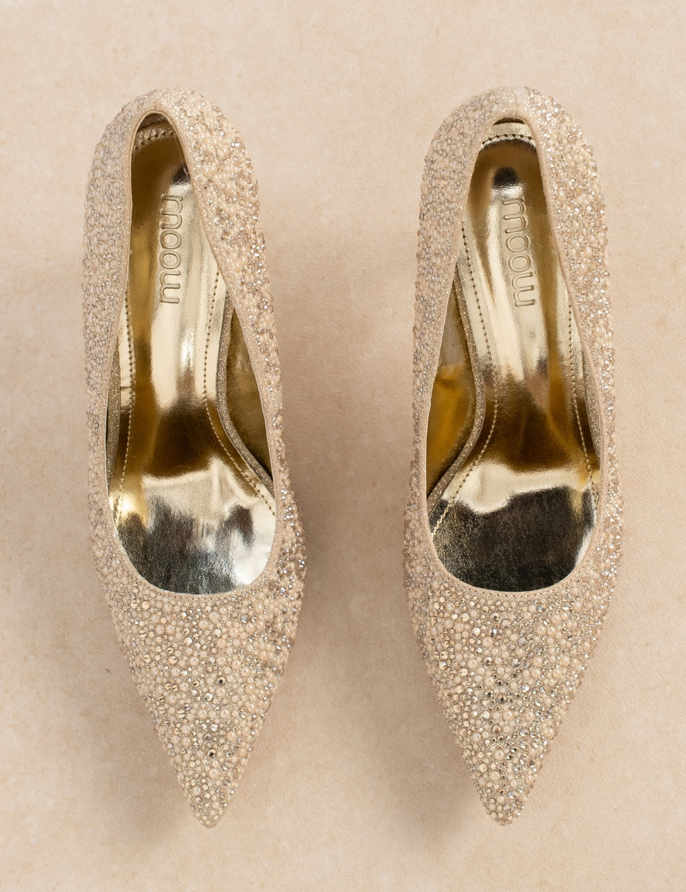 Escarpin Celeste Doré