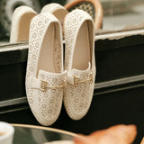 Mocassin Lace Blanc