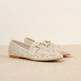 Mocassin Lace Blanc