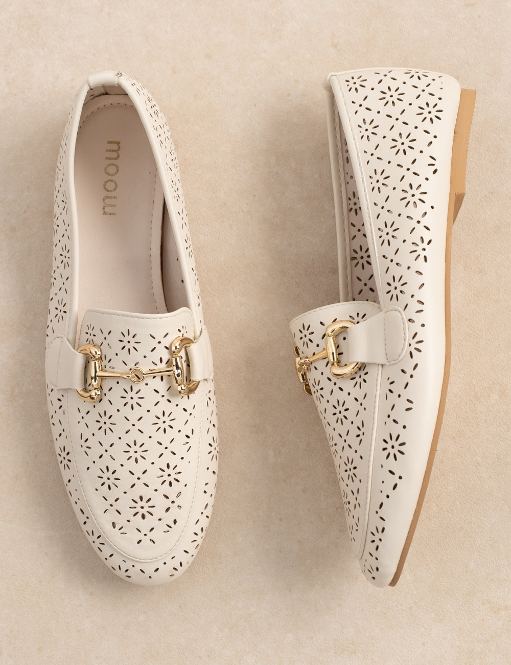 Mocassin Lace Blanc