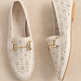Mocassin Lace Blanc