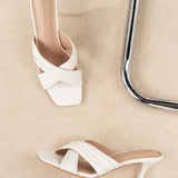 Mule Roma Blanc