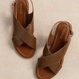 Sandale Cruz Croco Camel