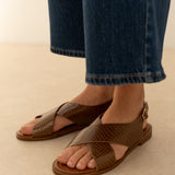 Sandale Cruz Croco Camel