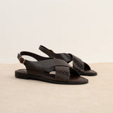Sandale Cruz Croco Marron