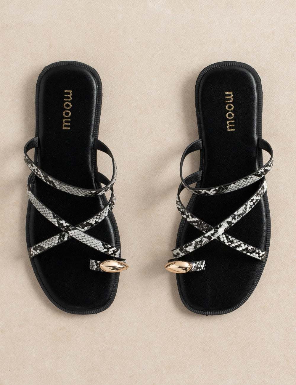 Sandale Riva Noir python