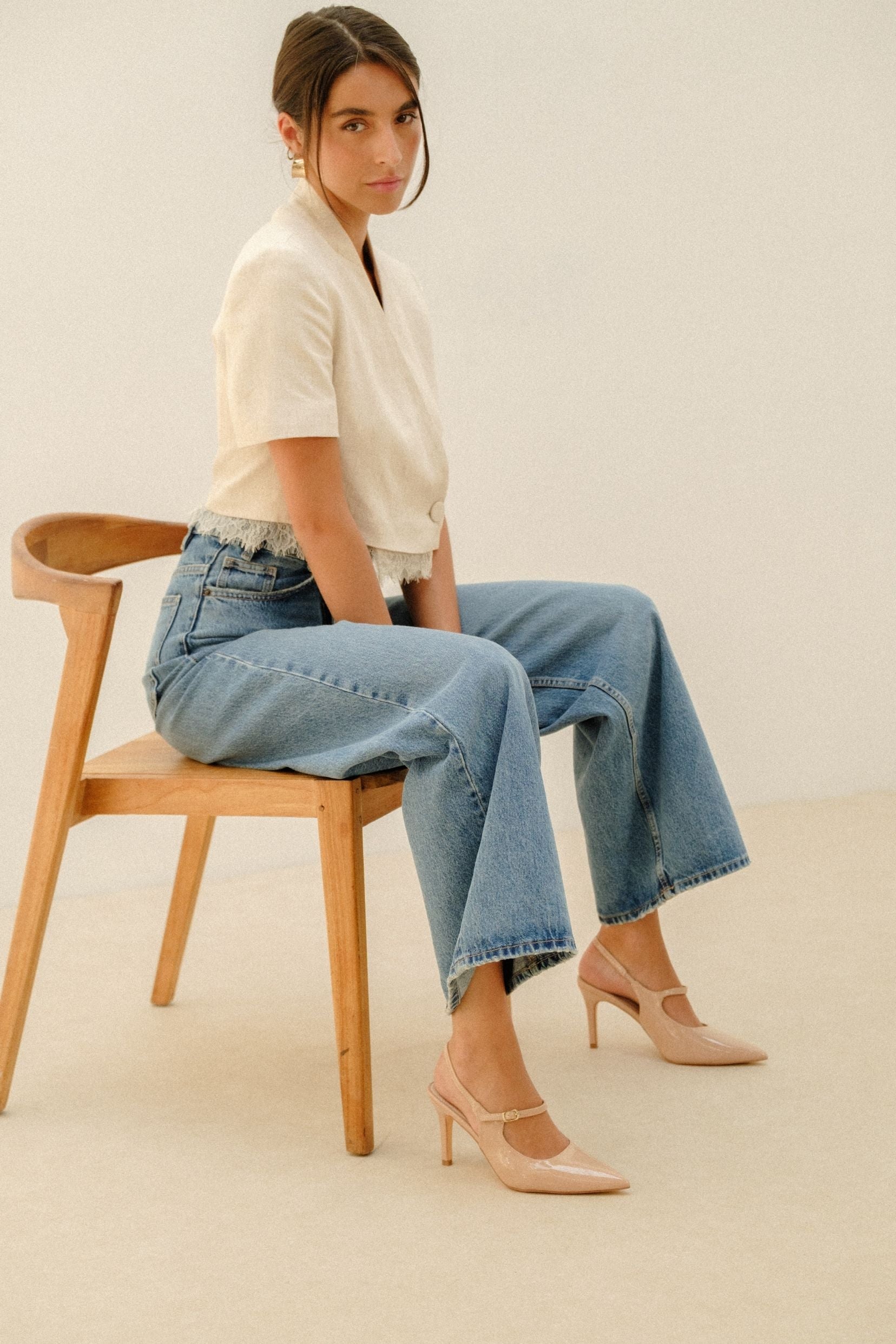 Slingback Angèle Beige