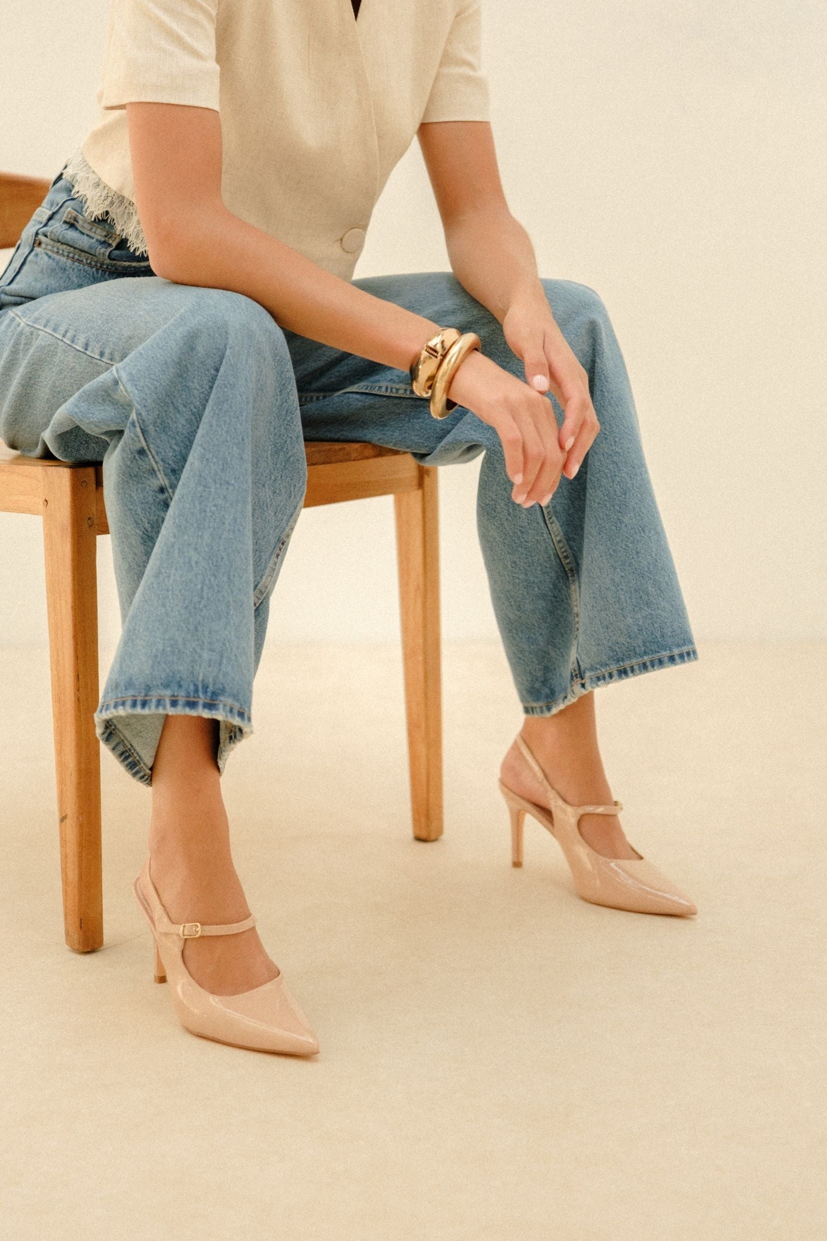 Slingback Angèle Beige
