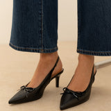Slingback Cara Noir