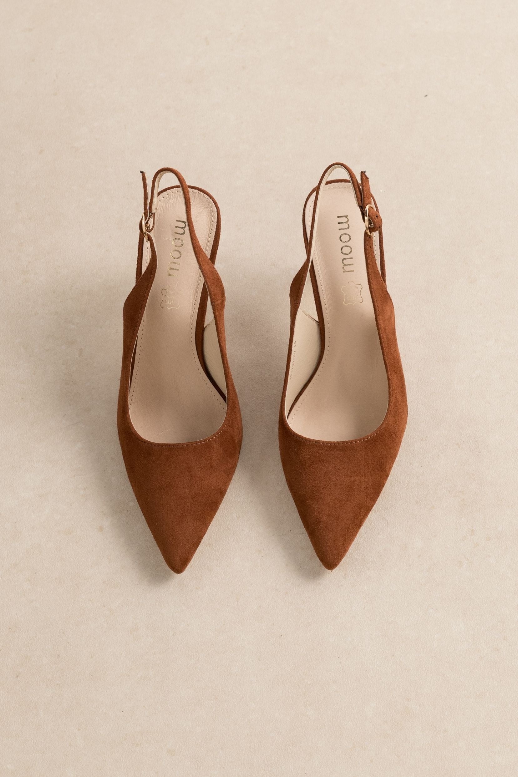Slingbacks Clémence Cognac