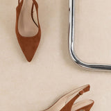 Slingbacks Clémence Cognac