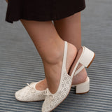 Slingbacks Léa Ivoire