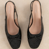 Slingback Léa Noir