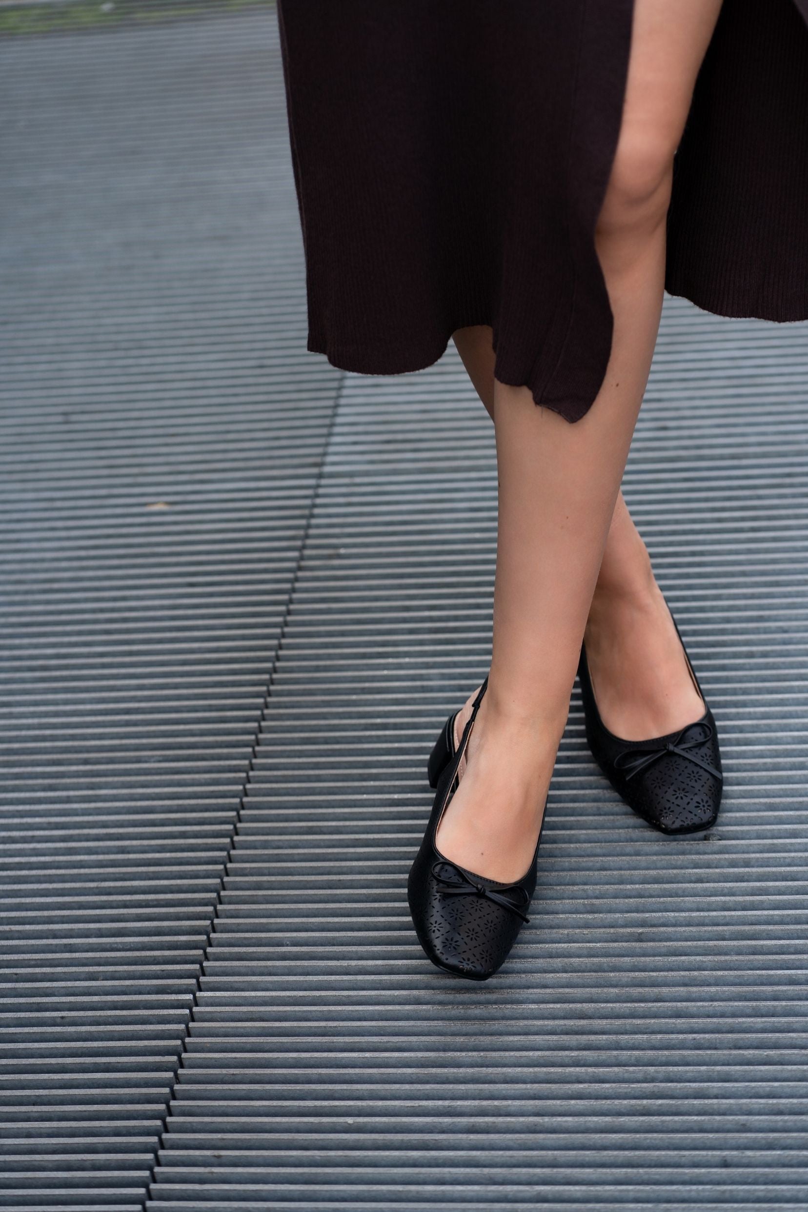 Slingbacks Léa Noir