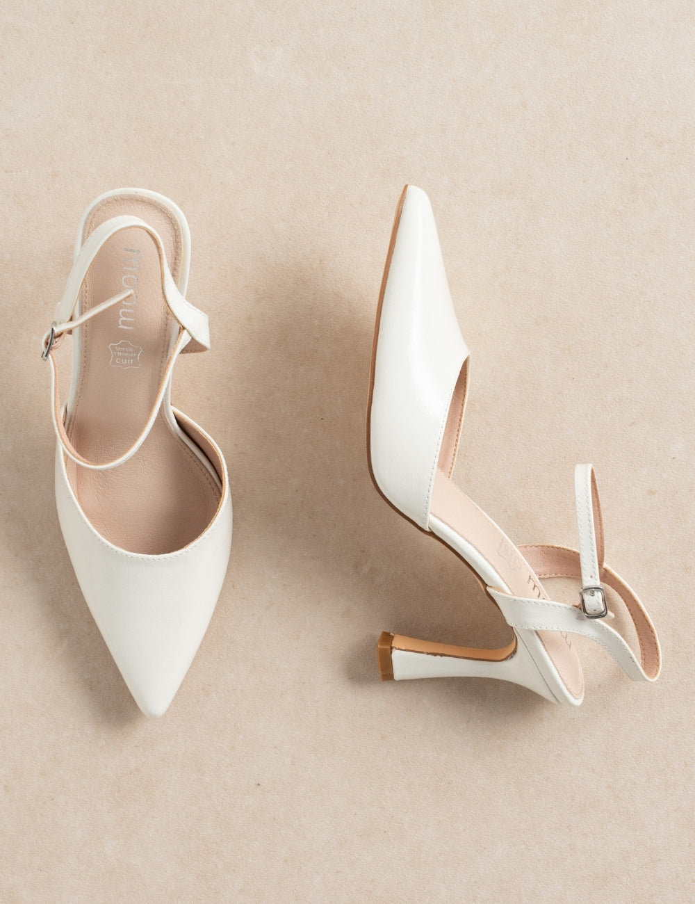 Slingback Lux Blanc