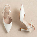 Slingback Lux Blanc