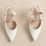 Slingback Lux Blanc