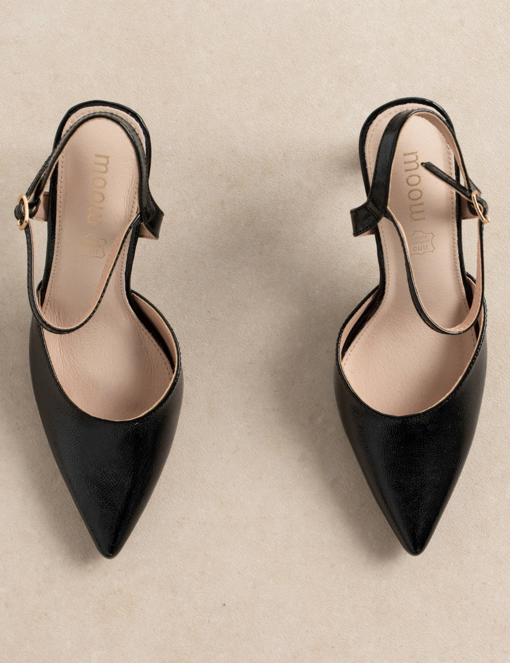 Slingback Lux Noir