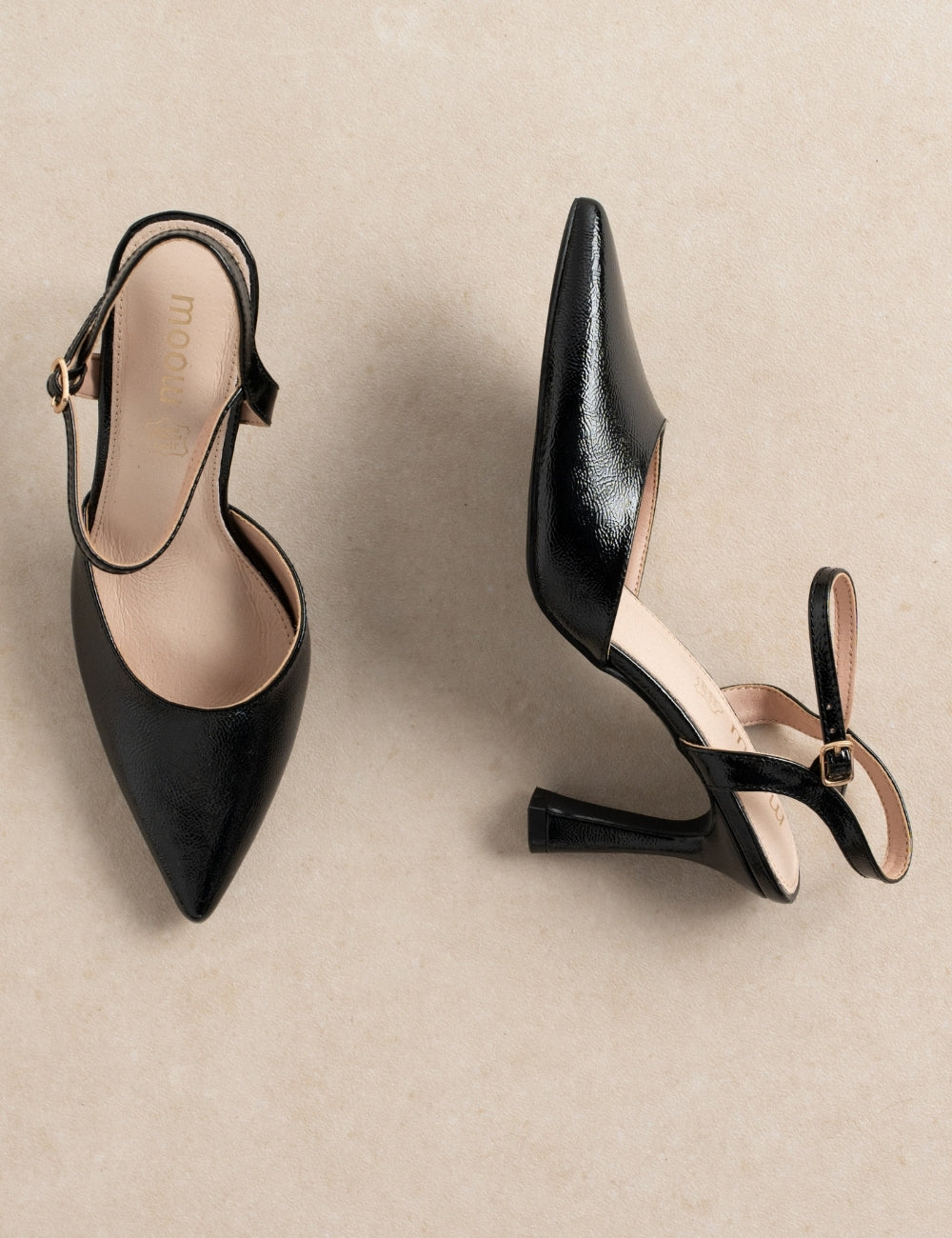 Slingback Lux Noir