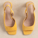 Slingback Maya Jaune moutarde