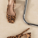 Slingback Maya Léopard