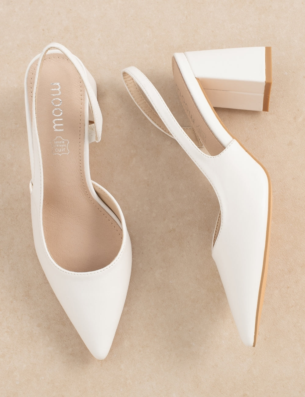 Slingback Mila Blanc