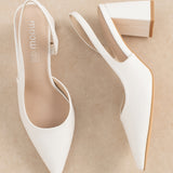 Slingback Mila Blanc