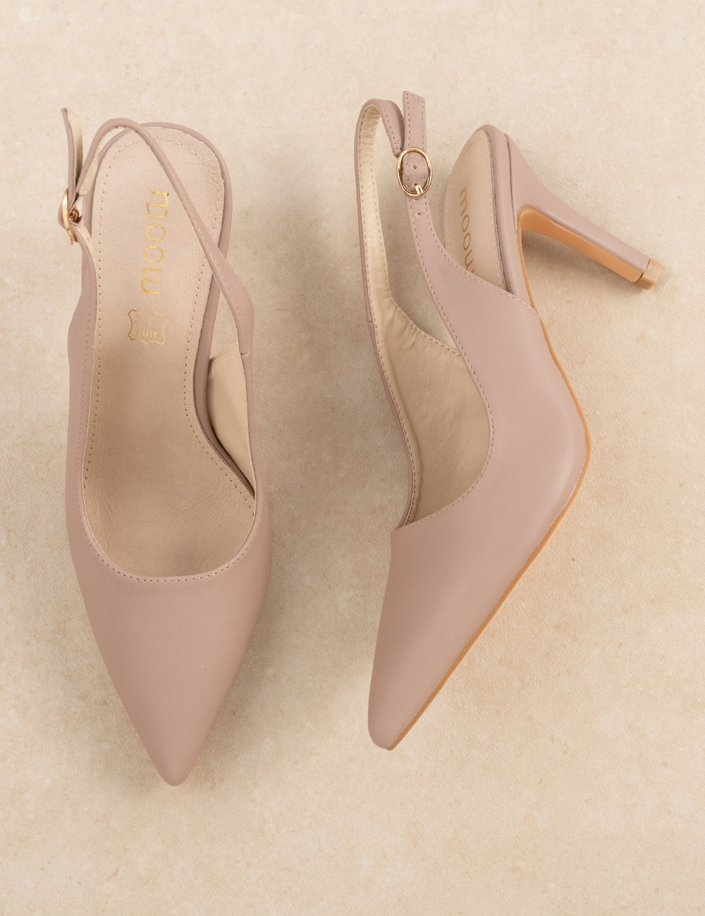 Slingback Nina Rose poudré