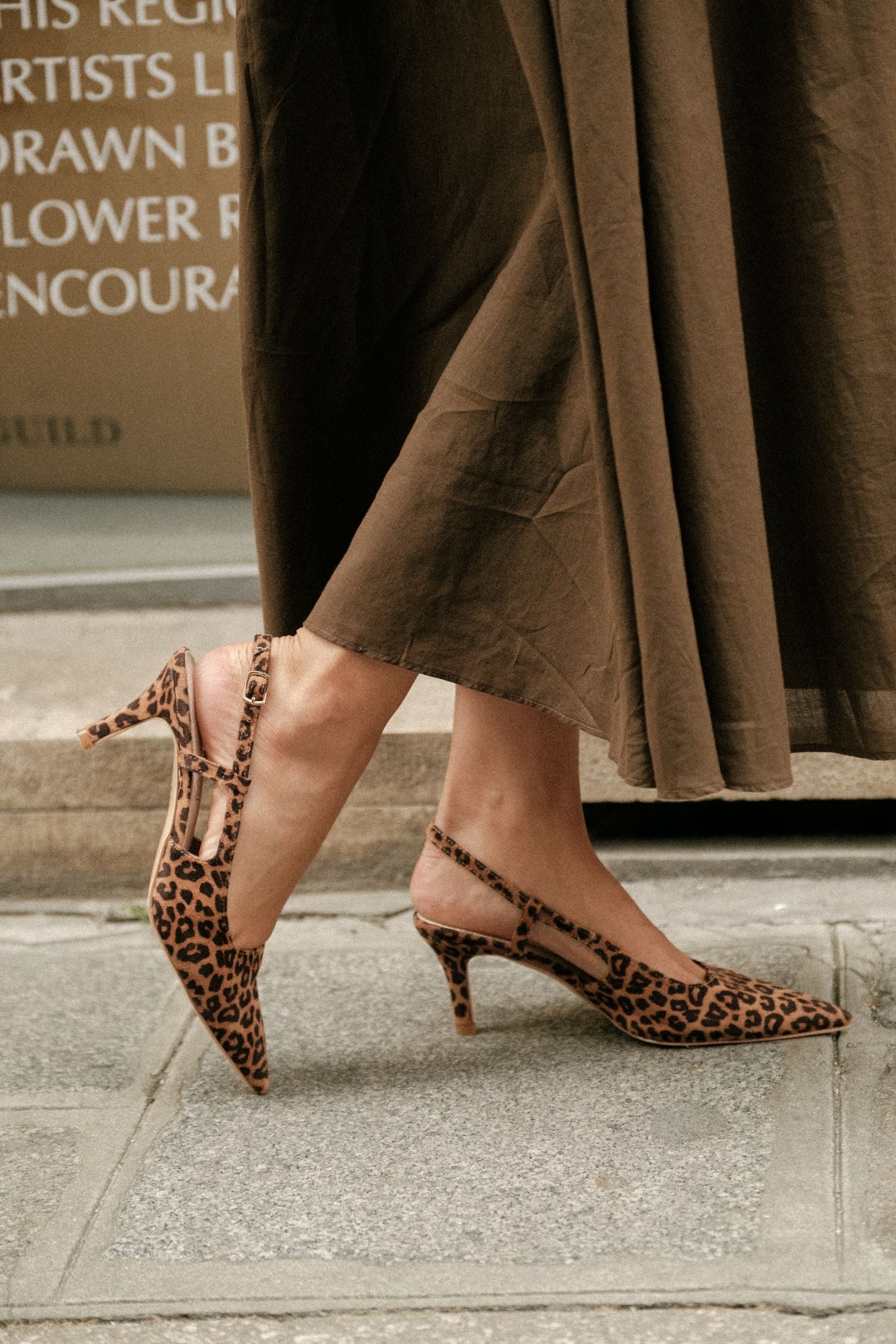 Slingback Talia Léopard