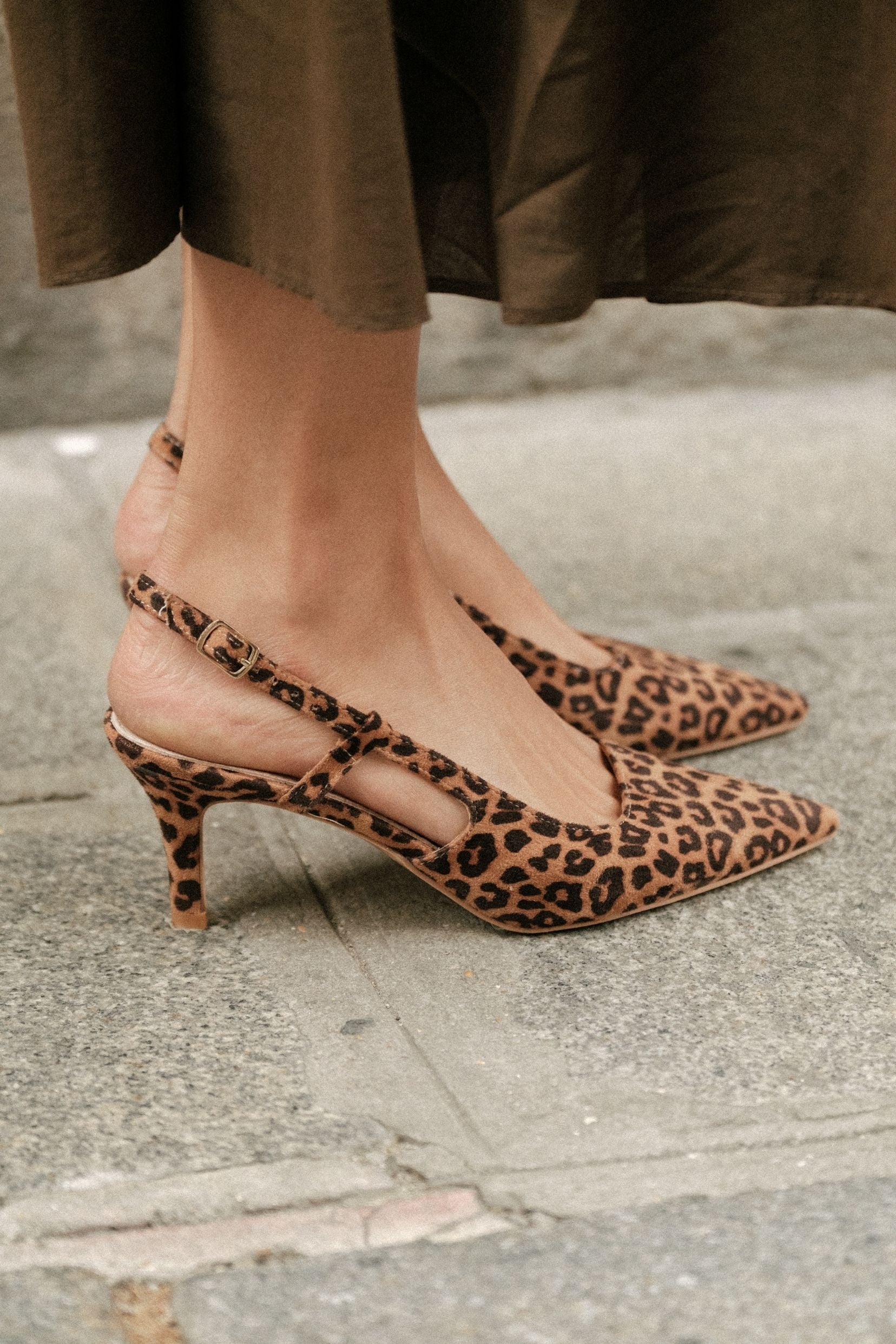 Slingback Talia Léopard