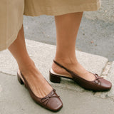 Slingback Zoé Bordeaux