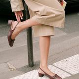 Slingback Zoé Bordeaux