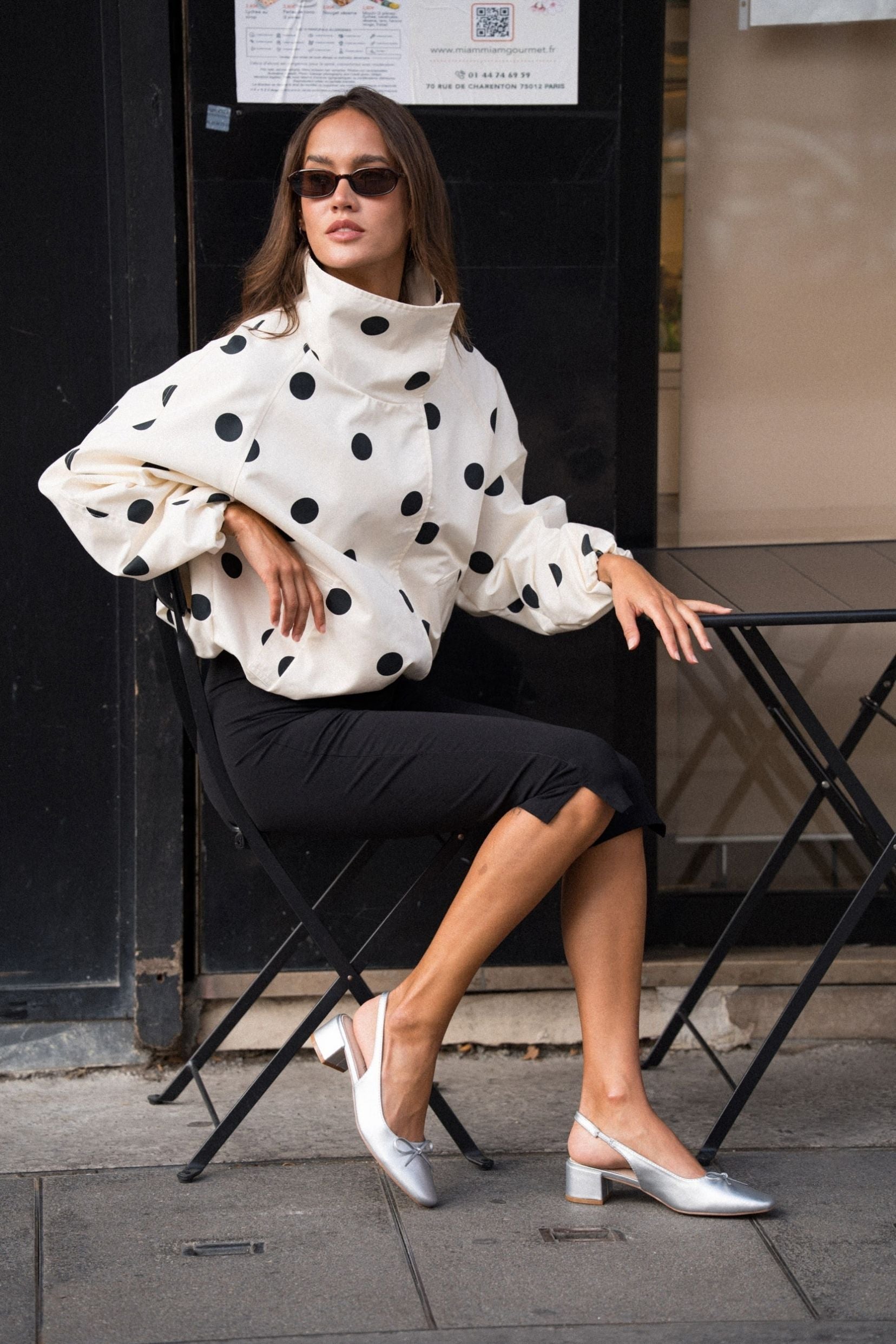 Slingback Zoé Argent