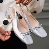 Slingback Zoé Argent
