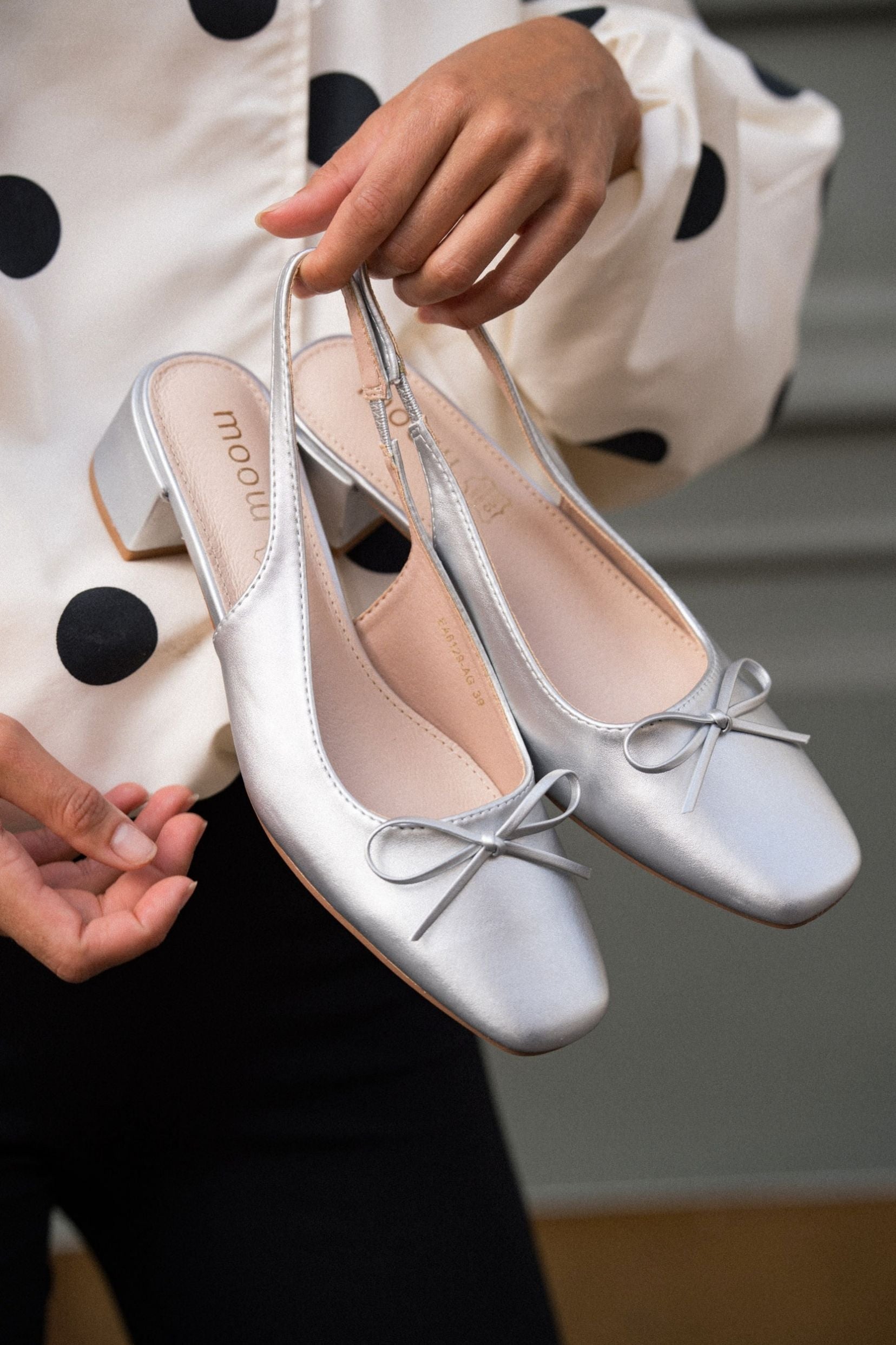 Slingback Zoé Argent