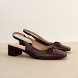 Slingback Zoé Bordeaux