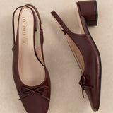 Slingback Zoé Bordeaux