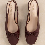 Slingback Zoé Bordeaux