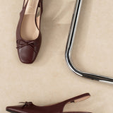 Slingback Zoé Bordeaux