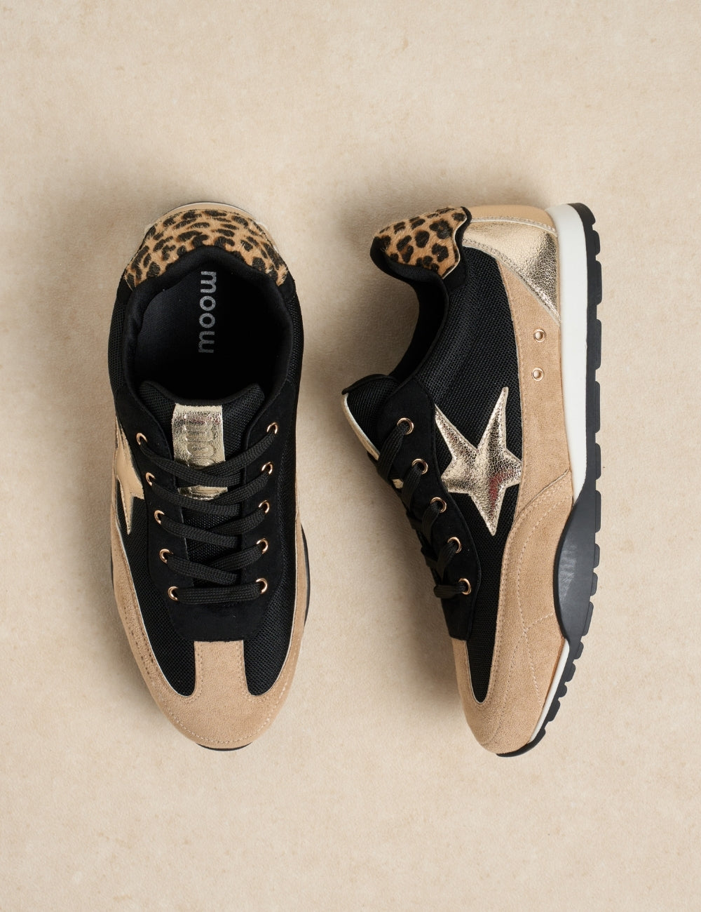 Sneaker Kleo Noir léopard