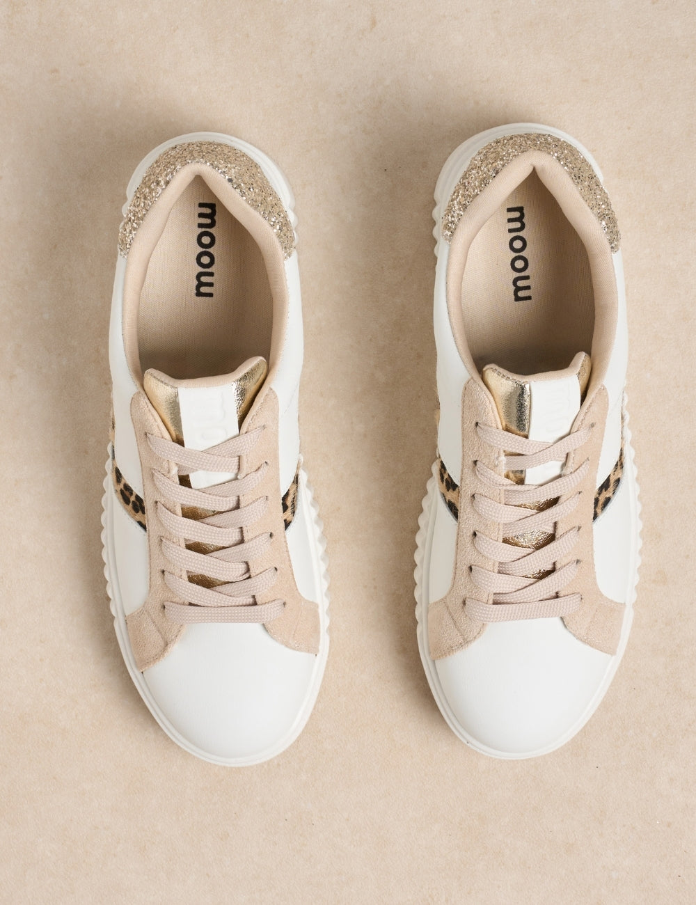 Sneaker Moxy Beige léopard