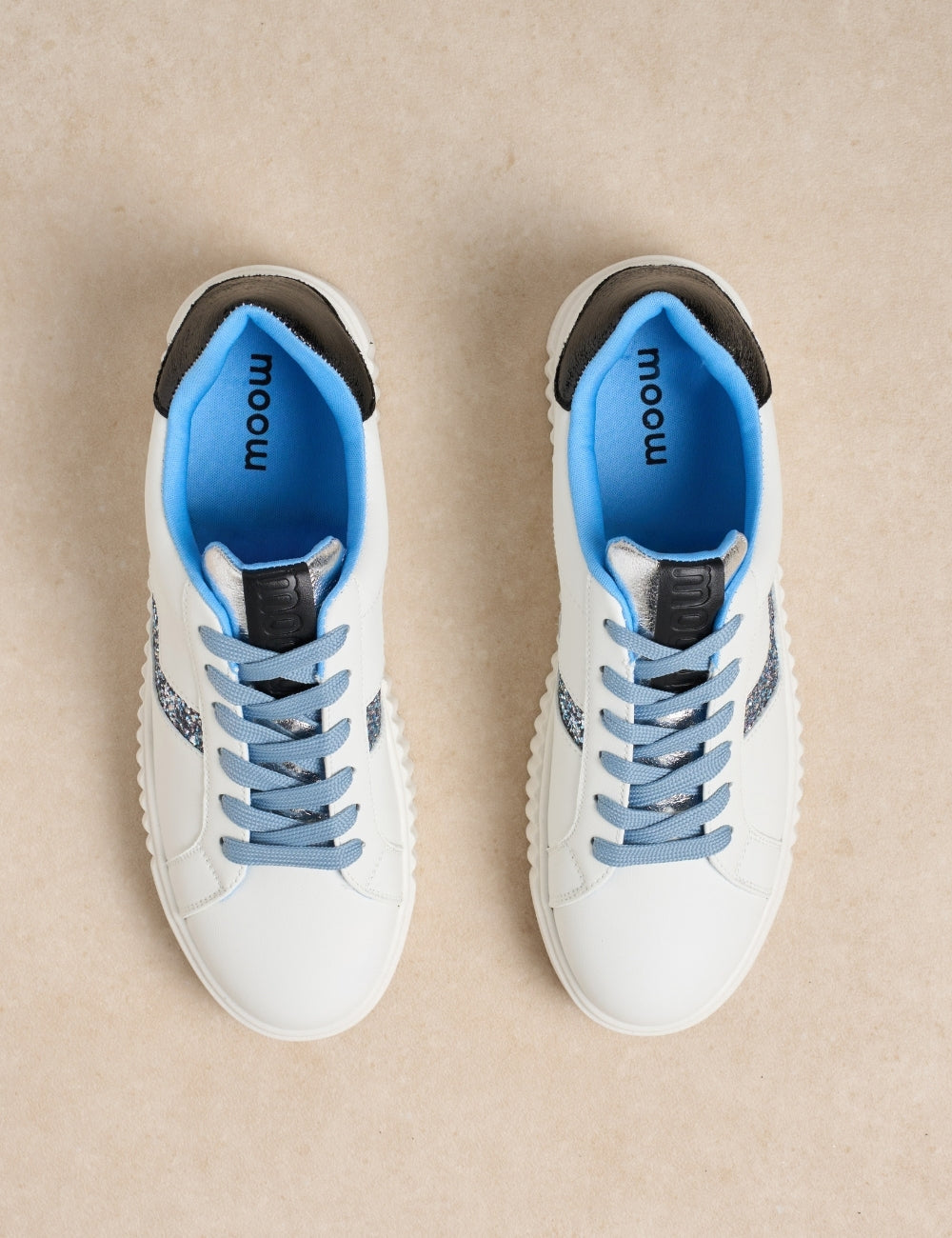Sneaker Moxy Blanc bleu