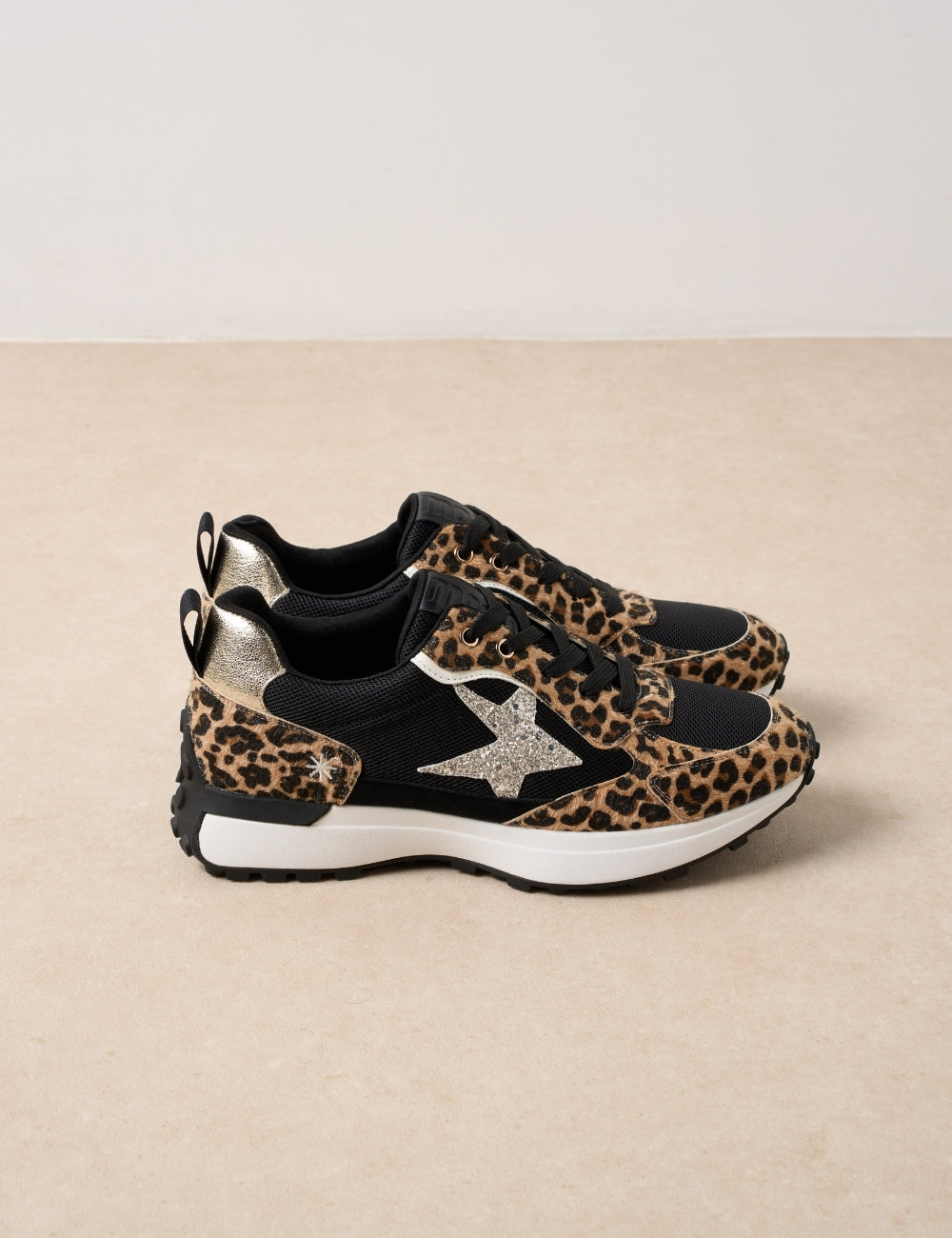Sneaker Niko Noir léopard