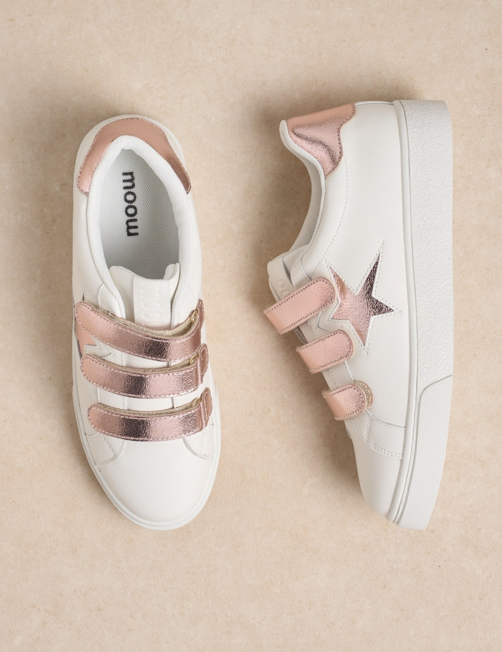 Sneaker Tara Blanc rose gold