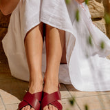 Sandale Lena Bordeaux